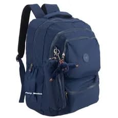 Mochila Femenina Grande Reforçada, Escola Trabalho Faculdade Com Chaveiro