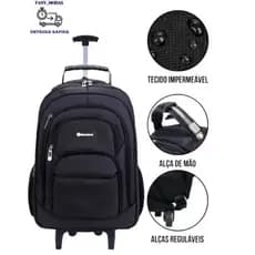 Mochila Universitaria Escolar De Rodinha Masculina Reforçada
