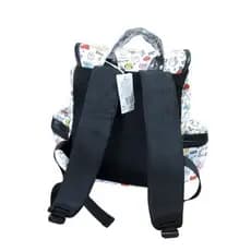 Mochila Infantil Fechamento Saco Personagens BT21 Leve Resistente Prática Branca