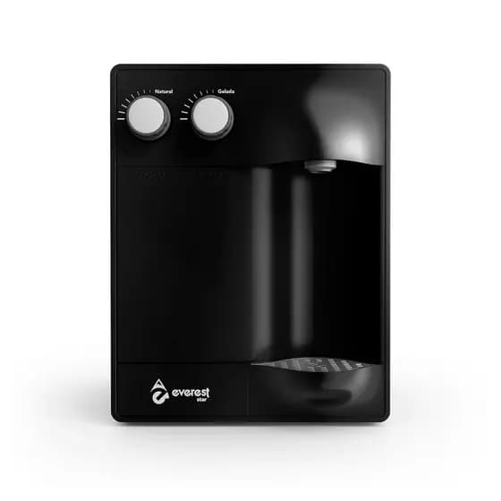 Filtro Purificador de Água Gelada Refrigerado com Compressor Soft Star Everest Preto Black