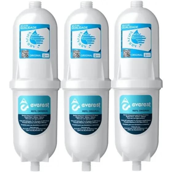 Everest Original Filtro Para Purificadores soft Everest 3 unidades kit