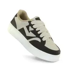 tênis feminino casual solado costurado plataforma estilo blogueira super confortável