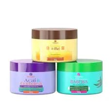 Natureza Cosméticos Cronograma Capilar 3x300g Home Care (Banana e Mel, Babosa da Amazônia e Açai c/guaraná)
