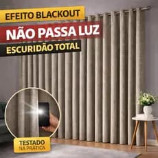 ￼Cortina Para Sala e Quarto Blecaute Blackout Corta Luz Tecido Premium