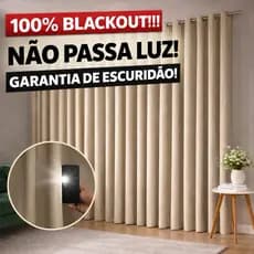 Cortina Linho Blackout 100% Para Sala Quarto Decoração Corta luz e Temperatura 3 metros, 4 metros e janela Linho