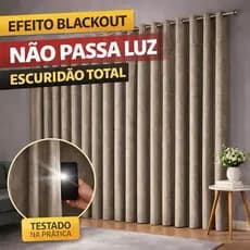 ￼Cortina de Quarto Sala Blackout Corta Luz Blecaute Varias Cores