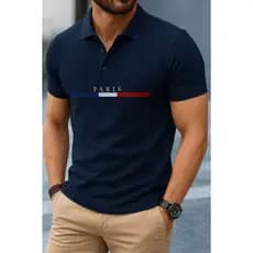 Camisa Polo Paris Feita em Piquet Premiun Manga Curta