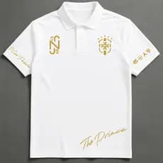 Camiseta Polo Masculina Preta Premium Número 10 Dourado –Plus Size Streetwear Futebol Casual Oversized Moda Masculina