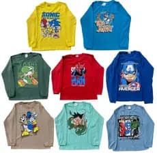 Kit 3 Camisetas Infantil Manga Longa Super-Heróis