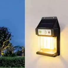 kit 6 Luminária Arandela Com Solar Placa Solar a Prova d'água Exterior Jardim Iluminação