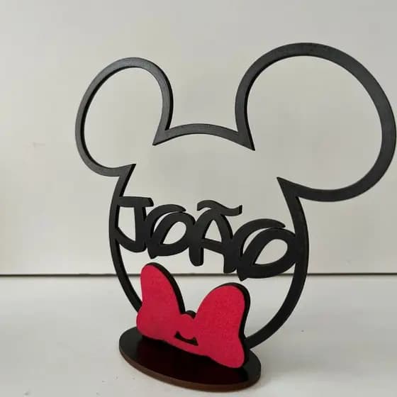 10 Centros de Mesa Mickey Personalizado Aniversário Tema Mickey