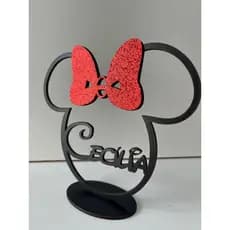 Centro de Mesa Minnie Personalizado Aniversário Tema Minnie