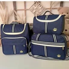 Kit Classic Marinheiro Bolsas Maternidade 03 peças