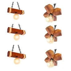 Kit com 3 cubos e 3 trevos , para 1 lampada cada luminária.