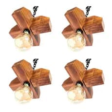 Kit com 4 Luminárias trevo, com 1 bocal