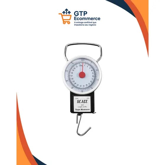 Balança De Gancho Peixeira/ Bagagem Analógica 22 Kg Com Trena 1m