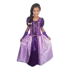 Fantasia Infantil Vestido Rapunzel Luxo - Brink Model