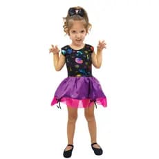 Fantasia Infantil Bruxinha Metalizada - Brink Model