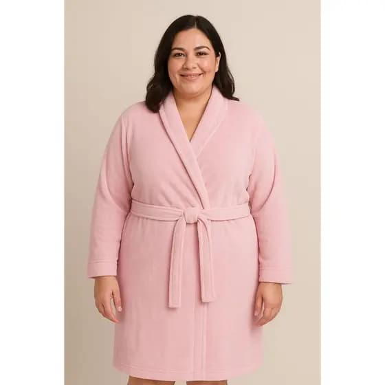 Roupão Soft Plus Size Microfibra Aveludado XGG / Adulto Toque Macio Grosso Masculino e Feminino - Imperdível