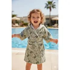 Roupão Infantil Atoalhado Safari com Capuz – Baby ao Juvenil Super Macio