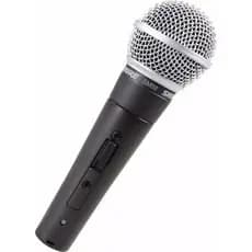 Shure SM58S Microfone Dinâmico com Interruptor Liga Desliga, Lendário Made in México Alta Qualidade