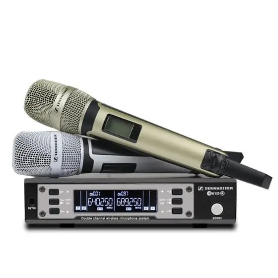 Microfones Sennheiser EW Ew 135G4 Dinâmico Cardioide cor dourado/branco NF