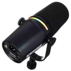 Microfone Para Podcast Preto Shure Mv7+ USB