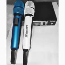 Microfone Shure Ew135g4 Duplo Sem Fio Profissional Cor BRANCO E AZUL 200 metros