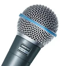 Microfone  SHURE BETA 58A Qualidade Superior Dinâmico Home & Studio Gravação Made in México