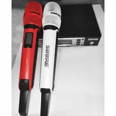 Microfone Shure Ew135g4 Duplo Sem Fio Profissional VERMELHO E BRANCO 200 metros