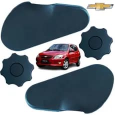 Kit 4 Moldura Capa E Manopla Lateral Banco Celta / Prisma PREMIUM