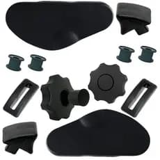 Kit 12 Acabamento Completo Banco Preto Diant./celta Prisma Premium