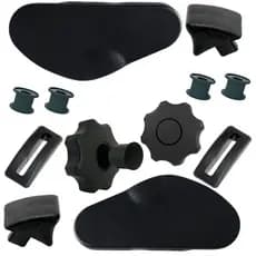 Kit 12 Acabamento Completo Banco Preto Diant./celta Prisma Premium