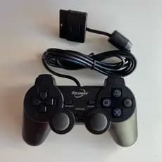 Controle PS2 analógico joystick Com Fio- Cor Preto fosco