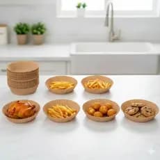 Kit 50 Formas Fritadeira Elétrica Descartável Para Air Fry