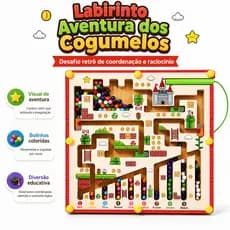 Jogo Aventura Game Retrô Labirinto Magnético Reino Mágico