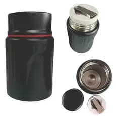 Pote Termico Lancheira Bebê BPA Free, Aço Inox, Marmita, Chá, Papinha, Frutas, Tampa Hermética, copo