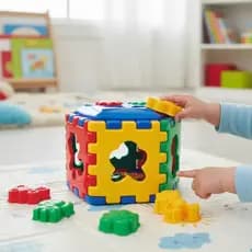 Cubo Interativo Monta e Desmonta Brinquedo Educativo Desenvolvimento Infantil Blocos de Montar