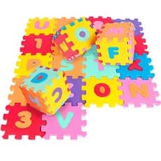 Tapete De Atividades Tatame Para Bebê Castelinho Alfanumérico 9x9x Colorido Educativo Desenvolvimento Infantil