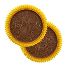 Duas Petisqueiras Girassol para Mesa de Festa Junina Enfeite