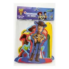 Kit Decorativo Toy Story 5 Disney com 8 Enfeites para Mesa