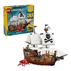 LEGO 31387 Creator 3 em 1 Barco Pirata Kit 1074 Peças