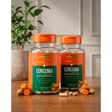 Cúrcuma 100% Pura Com Colágeno Tipo 2 Para Dor Articular 2 Potes 120 Cápsulas Nektar Flex