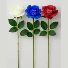 Haste De Rosas Artificiais-Flores De Seda Falsa 45cm Luxuosas Para Decoração De Casamento Aniversário 2025 Premium