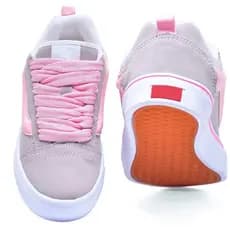 Tênis Unissex Skatista Casual Academia - Rosa, Cinza, Preto, Branco - 34 ao 43 - Resistente e confortável