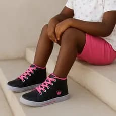 Tênis Infantil Masculino Feminino Unissex Botinha Escolar Curvim Confortável Diversão Estilosa