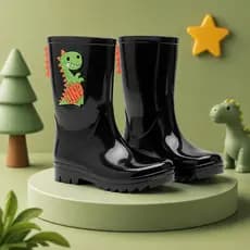 Galocha Infantil Cano Alto Masculina Bota Menino Criança Ultraleve