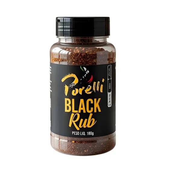 Black Rub Churrasco Tempero Barbecue Premium Gourmet 180g