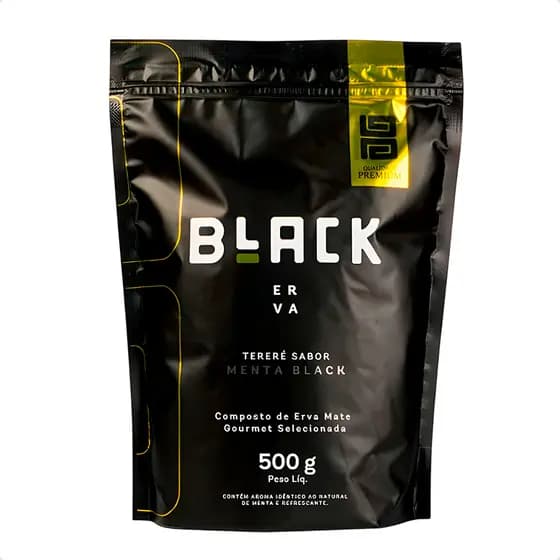 Erva Mate Para Terere Black Erva Sabor Menta Black Pacote 500g
