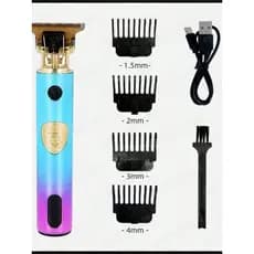 Máquina De Corte De Cabelo METAL Elétrico Do Vintage Recarregável Homem Barbeador Aparador De Barba Para Os Homen